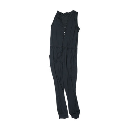 Black Solid Jumpsuit