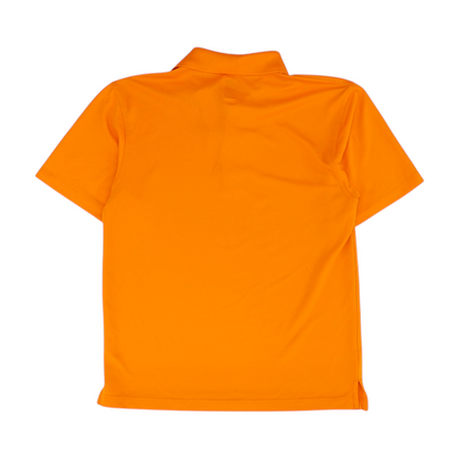Orange Solid Short Sleeve Polo