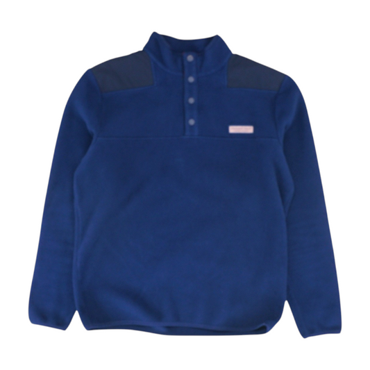 Navy Solid 1/4 Zip Pullover