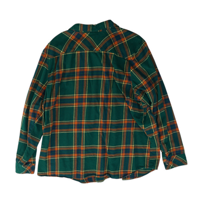 Green Plus Plaid Flannel Button Down