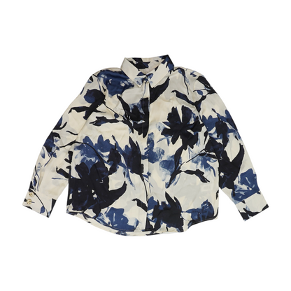 Blue Print Button Down