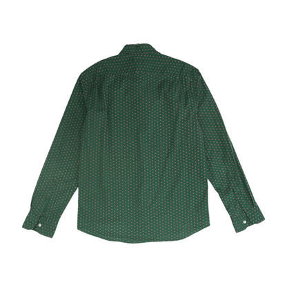 Green Paisley Long Sleeve Button Down