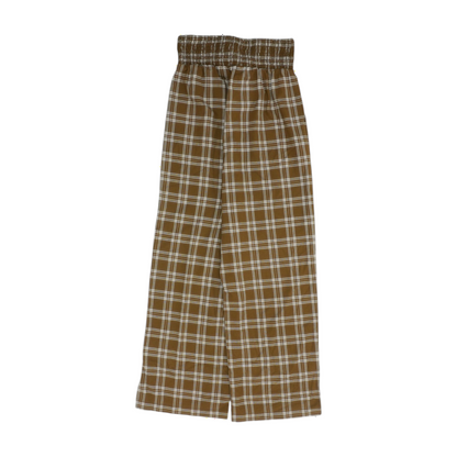 Brown Plaid Pants