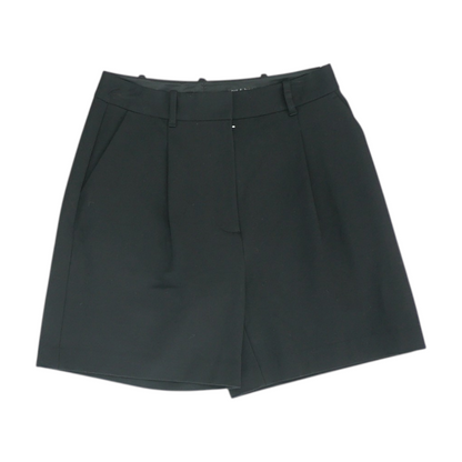 Black Solid Chino Shorts