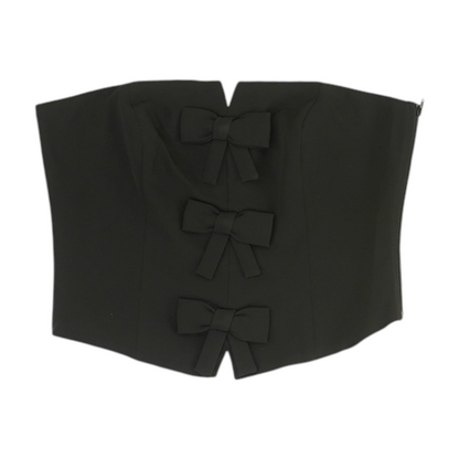 Black Cropped Blouse