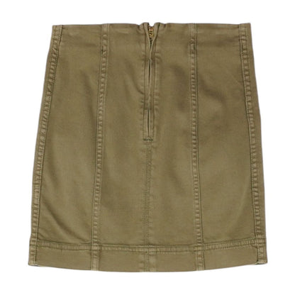 Olive Solid Mini Skirt