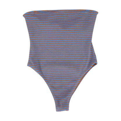 Blue Striped One-Piece