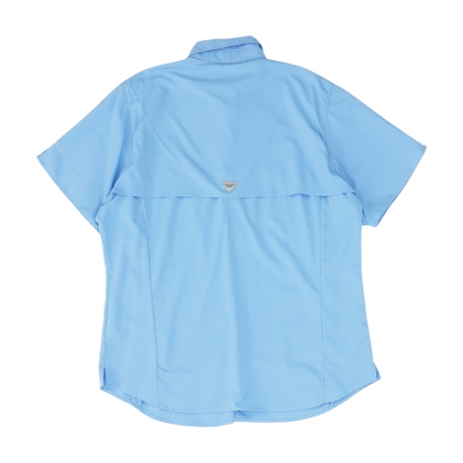 Blue Check Short Sleeve Button Down