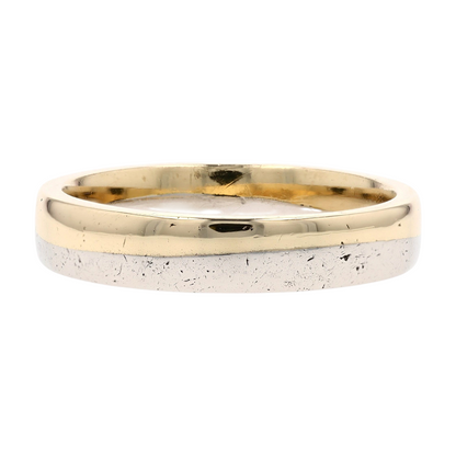 14K Two-Tone Gold Band Ring