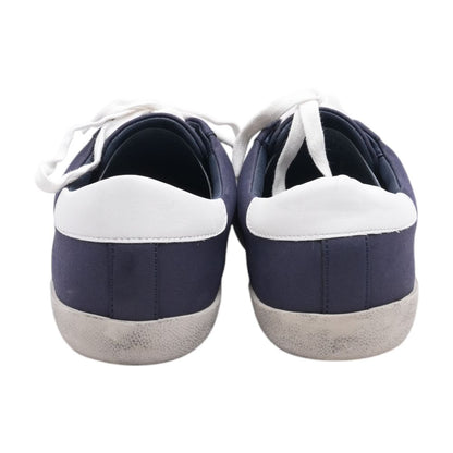 Navy Lace Up Casual Shoes