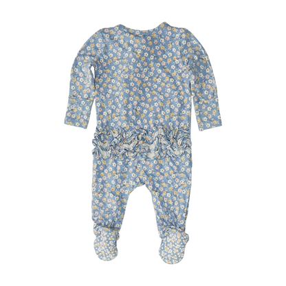 Blue Floral One-Piece
