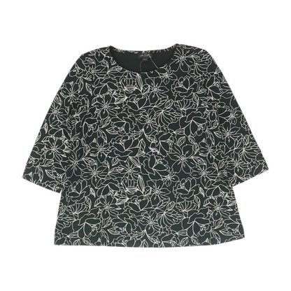 Black Floral Blouse