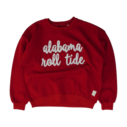 Red Alabama Crimson Tide Solid Sweatshirt Pullover