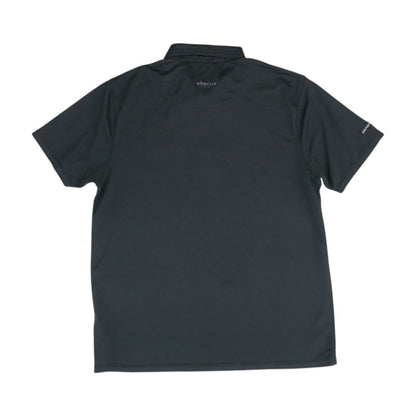 Black Solid Short Sleeve Polo