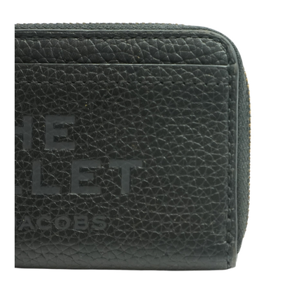 The Leather Top Zip Multi Wallet in Black