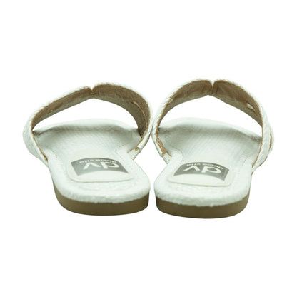 White Flat Sandals