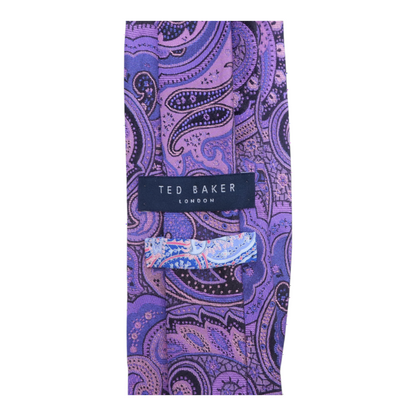 Purple Paisley Neck Tie
