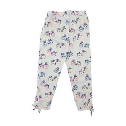 Beige Graphic Pajama Bottom