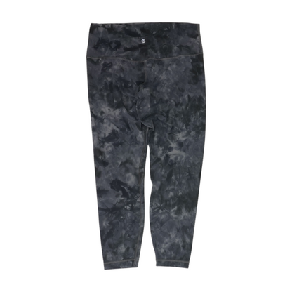 Gray Abstract Active Leggings