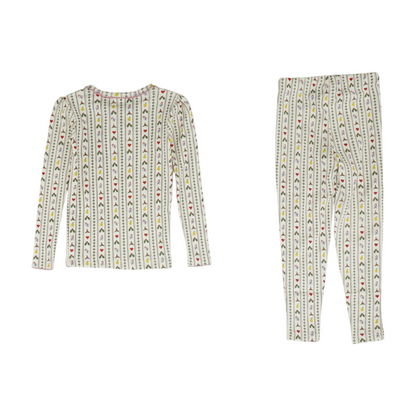 Ivory Print Pajama Set
