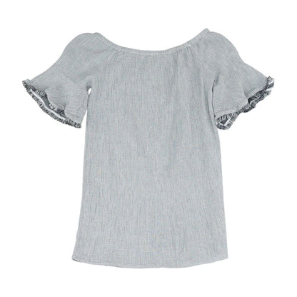 Gray Striped Cover-Up