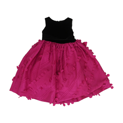 Magenta Color Block Formal Dress