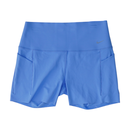 Blue Solid Active Shorts
