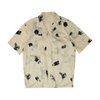 Cream Print Short Sleeve Button Down