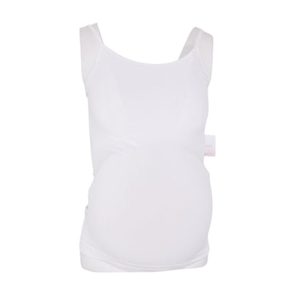 White Maternity Solid Camisole
