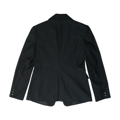 Black Striped Blazer