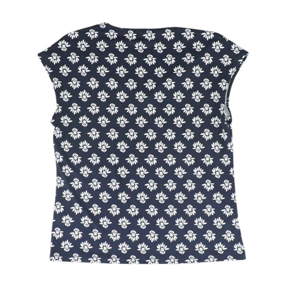 Navy Floral Blouse