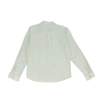 Tan Check Long Sleeve Button Down