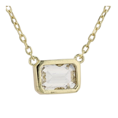 1 ctw Sterling Silver Lab Grown Diamond Pendant Necklace