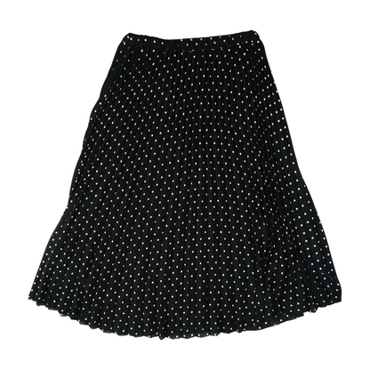 Black Polka Dot Midi Skirt