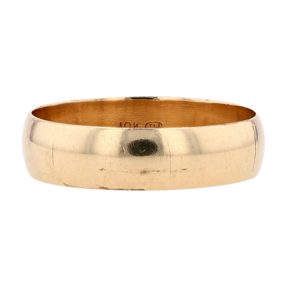 10K Yellow Gold Band Ring