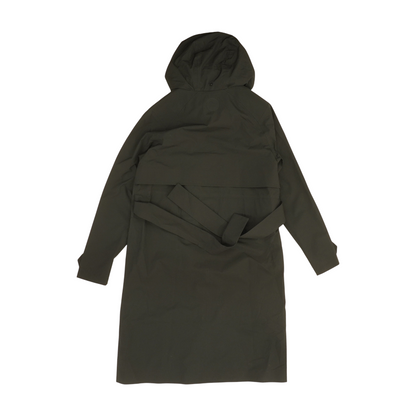 Black Solid Rain Coat
