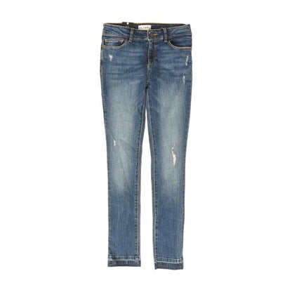 Blue Solid Skinny Jeans