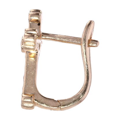 1/10 ctw 14K Rose Gold Diamond Hoop Earring