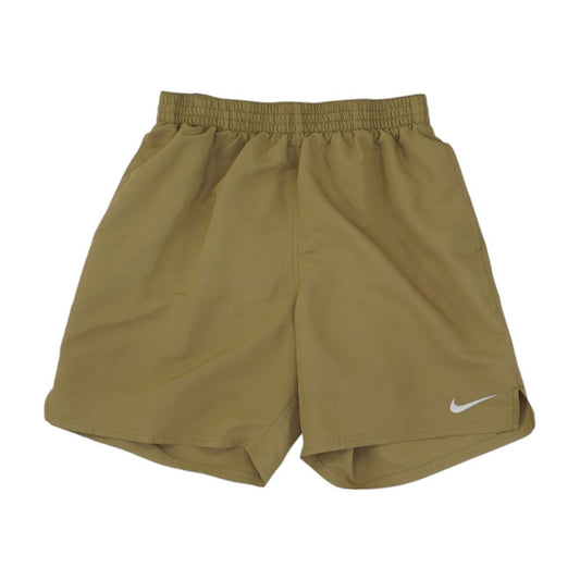 Khaki Solid Swim Shorts