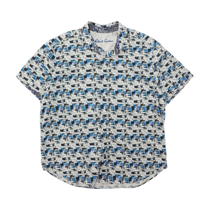 Multi Graphic Short Sleeve Button Down
