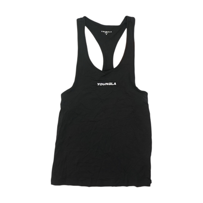 Black Solid Active Tank