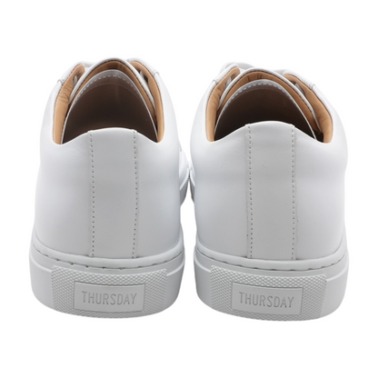 White Lace-Up Dress Shoes