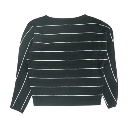 Black Striped Pullover Sweater