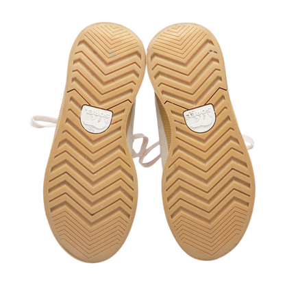 Cream Low-Top Athletic Shoes