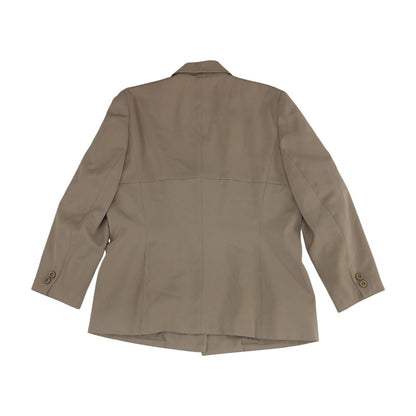 Vintage Beige Solid Blazer
