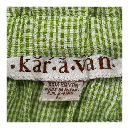 Vintage Green Check Mini Skirt