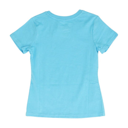 Blue Solid Crewneck T-Shirt
