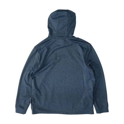 Blue Solid Hoodie Pullover