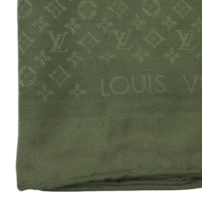 Monogram Classic Jacquard Shawl in Green