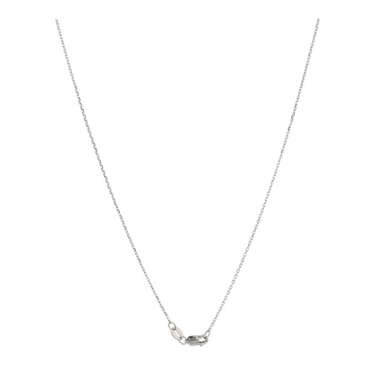 14K White Gold Synthetic Alexandrite Pendant Necklace